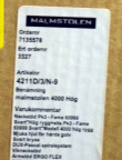 Solgt!Malmstolen 4000 i sort med høy - 2 / 3