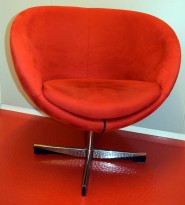 ForaForm Planet Loungestol i lyst grøntstoff krom, design ForaForm Planet Loungestol i lyst grøntstoff krom, design