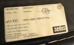 Kontorstol i sort mesh / grått fra Sedus, UM-100, pent brukt