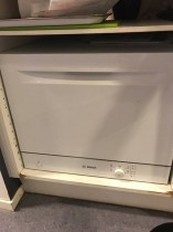 Bosch SKS50E02EU/04 liten oppvaskmaskin, hvit, pent brukt