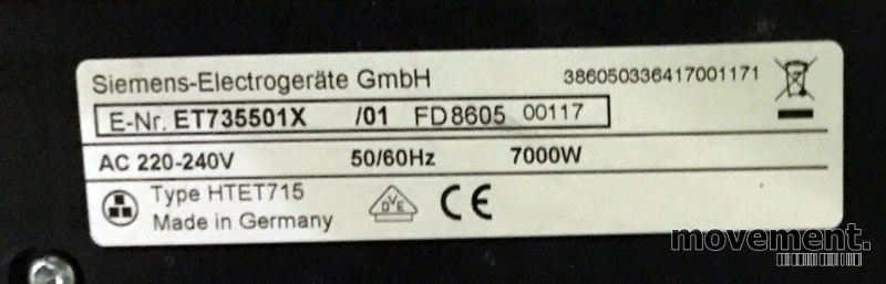 Solgt!Keramisk koketopp Siemens - 3 / 3
