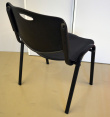 Solgt!Enkel stablestol i sort, pent brukt - 2 / 2