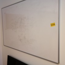 Whiteboard-tavle, vegghengt modell, 200x120cm, brukt