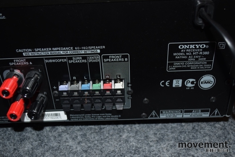 Solgt!Onkyo Surroundforsterker HT-R380, - 6 / 6