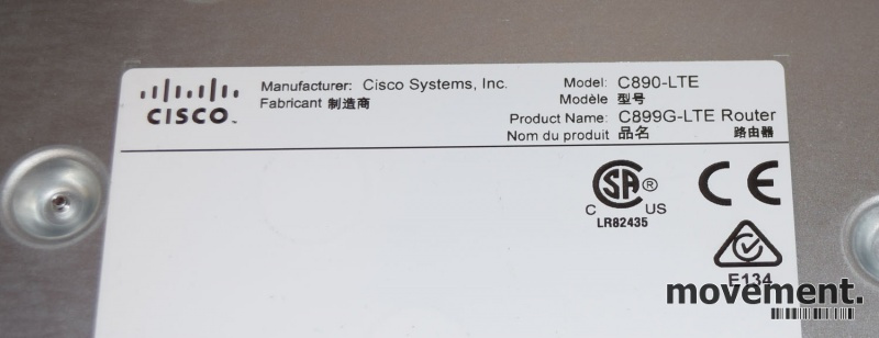 Solgt!Cisco 899G 4G LTE 2.0 ISR-Router, - 4 / 5