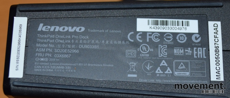 Solgt!Docking til Lenovo: Thinkpad - 4 / 4