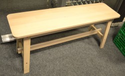 IKEA Norråker benk i hvitlasert bjerk, bredde 103cm, pent brukt