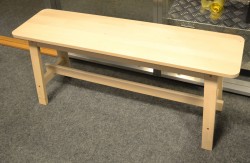 IKEA Norråker benk i hvitlasert bjerk, bredde 103cm, pent brukt