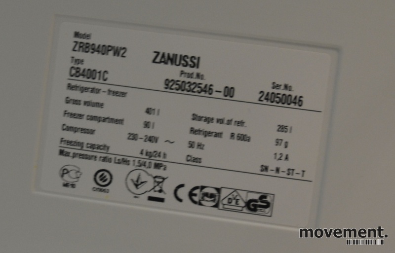 Solgt!Zanussi ZRB940PW2 - 3 / 3