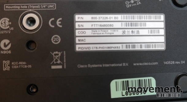 Solgt!Cisco Telepresence CTS-SX20CODEC, - 3 / 4