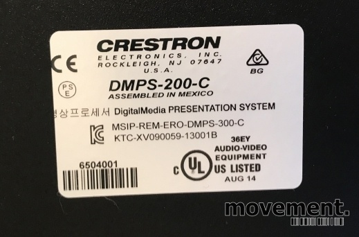 Solgt!Crestron DMPS-200-C Professional - 3 / 4