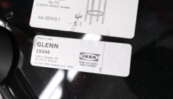 IKEA Glenn barkrakk i sort / krom, høyde 74cm, pent brukt