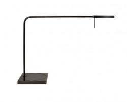 Luxo Ninety i sort med bordfot, LED-belysning til skrivebordet, lekker designlampe, pent brukt