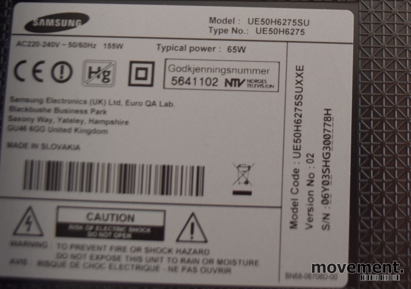 Solgt!Samsung 50toms LED Flatskjerm-TV - 3 / 3