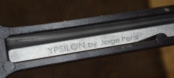 Understell / bordben i sortlakkert stål fra Pedrali, høyde 73cm, pent brukt