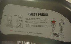 Chest press / brystpress-maskin fra Vertex USA / Sportsmaster, pent brukt