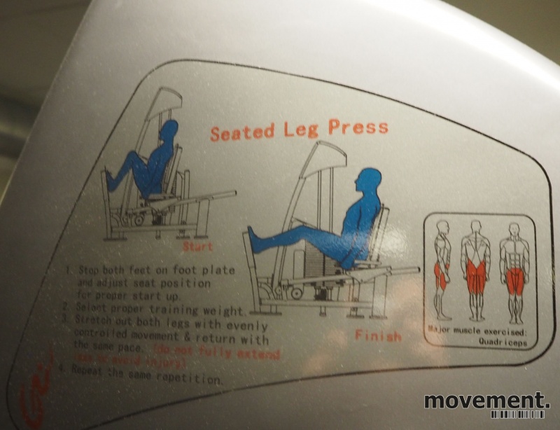 Solgt!Seated leg press / benpress-maskin - 4 / 4