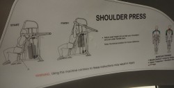 Shoulder press / skulderpress-maskin fra Vertex USA / Sportsmaster, pent brukt