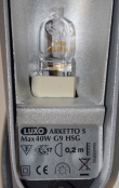 Solgt!Luxo Arketto Bordlampe i  sort med - 2 / 2