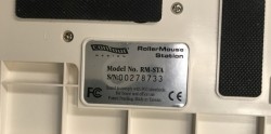 RollerMouse USB, ergonomisk rullemus for musearm i hvit farge, pent brukt
