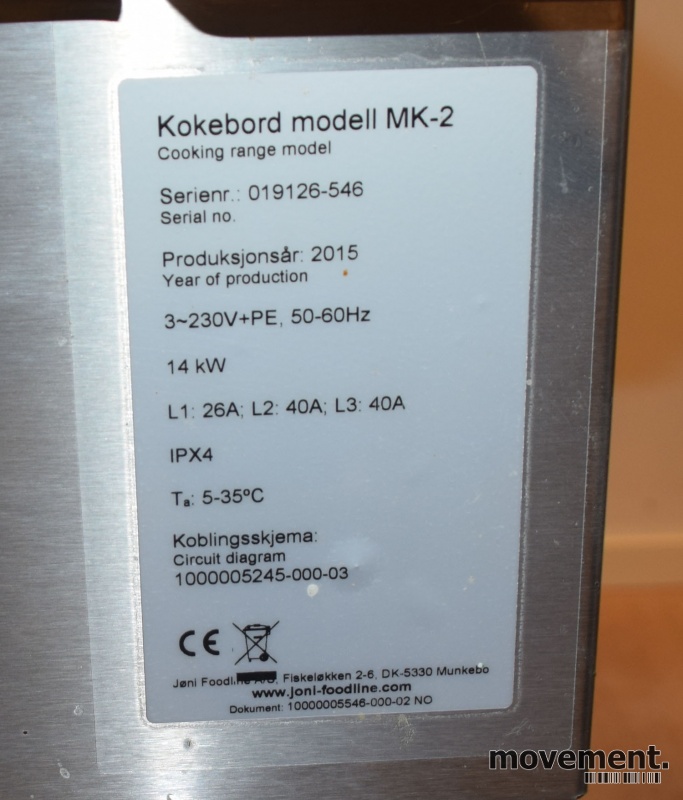 Solgt!Jøni Foodline MK-2 elektrisk - 5 / 5