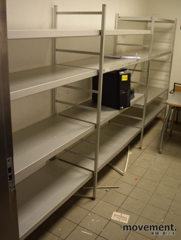 Solgt!Kjøleromshyller i aluminium 179cm - 1 / 8
