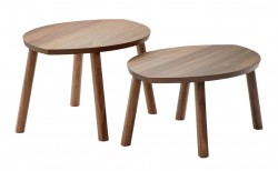 Loungebord fra Ikea Stockholm serie, Valnøtt finer, 2 stk selges samlet, pent brukt