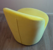 Solgt!Loungestol i gul velour fra IKEAs - 3 / 4