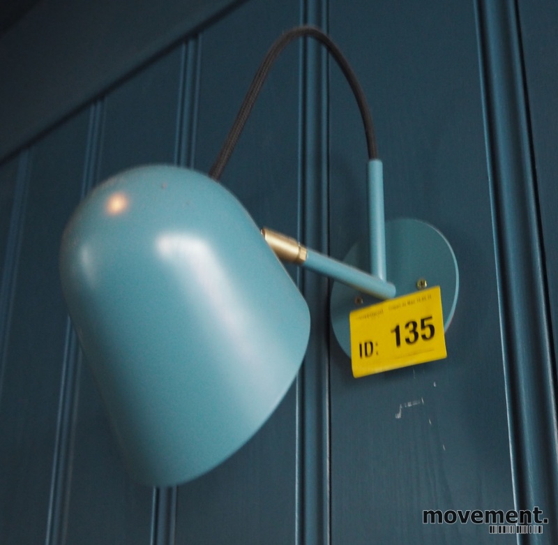 Solgt!Vegglampe / leselampe i blått / - 2 / 2
