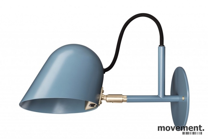 Solgt!Vegglampe / leselampe i blått / - 1 / 2