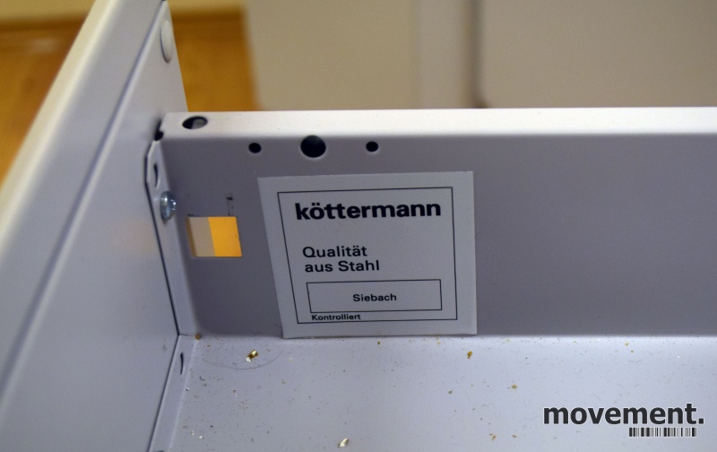Solgt!Köttermann skuffseksjon i stål, - 3 / 4