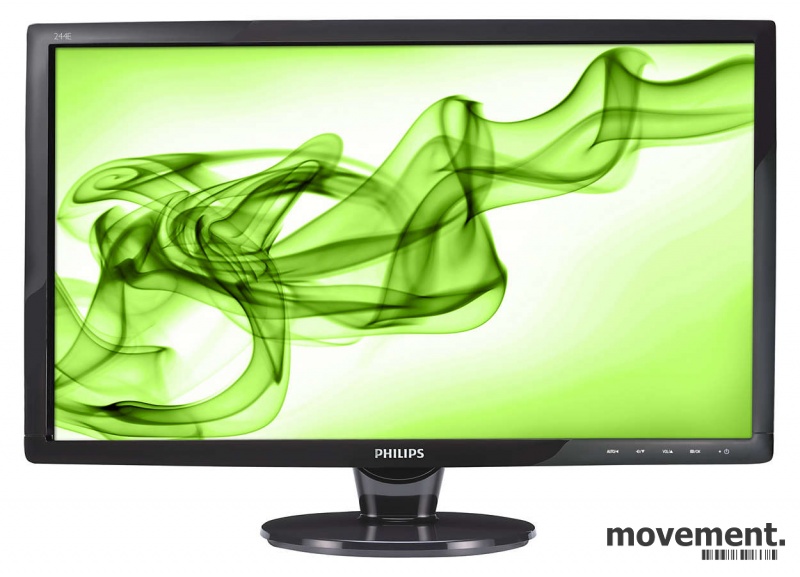Solgt!Flatskjerm til PC: Philips 244E,