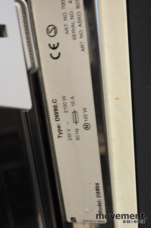 Solgt!Asko oppvaskmaskin, modell DW90.C - 2 / 2