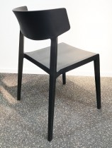 Lekker stablestol i sort kunststoff, UV-behandlet for utendørs bruk, modell MS03, NY/UBRUKT