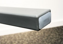 Lekker, grå stablestol i kunststoff, UV-behandlet for utendørs bruk, modell MS03, NY/UBRUKT
