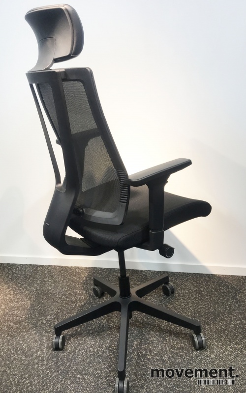 Solgt!Komfortabel kontorstol i sort fra - 3 / 8