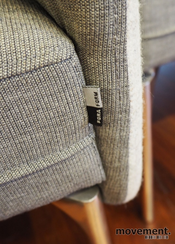 Solgt!3-seter sofa / lounge i grått stoff - 4 / 4