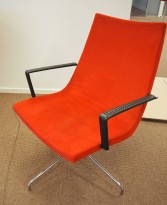 Vitra DSR besøksstol i rødt, Design:Charles & Ray Eames 12 stk Vitra DSR besøksstol i rødt, Design: Charles & Ray
