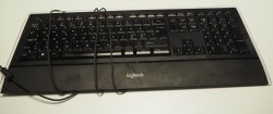 Logitech K740 / Y-UY95 Tastatur USB Norsk, bakgrunnsbelysning, pent brukt