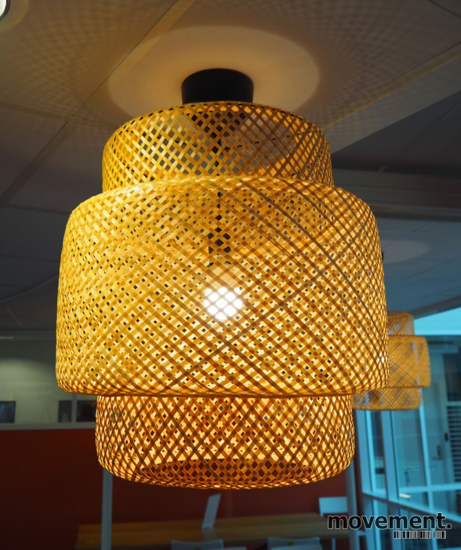 Solgt!Taklampe i bambus fra IKEA, modell - 2 / 3