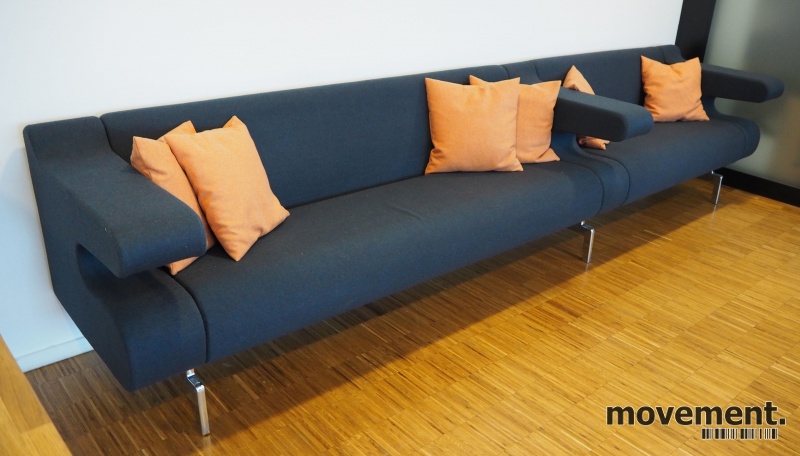 Solgt!Sittebenk / kantinesofa i mørkt - 3 / 3