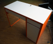 Solgt!Skrivebord i hvitt / orange fra - 3 / 3