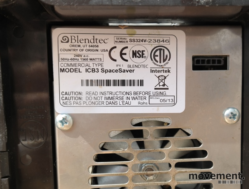 Solgt!Blendtec proff-blender, modell ICB3 - 3 / 3