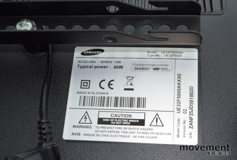 Solgt!Samsung 32toms LED-TV UE32F5005AK, - 3 / 3