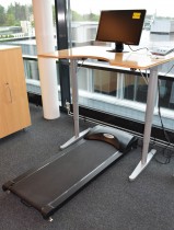 Bwell tredemølle for kontor, Kontormølla, med konsoll som kan settes på pulten, pent brukt