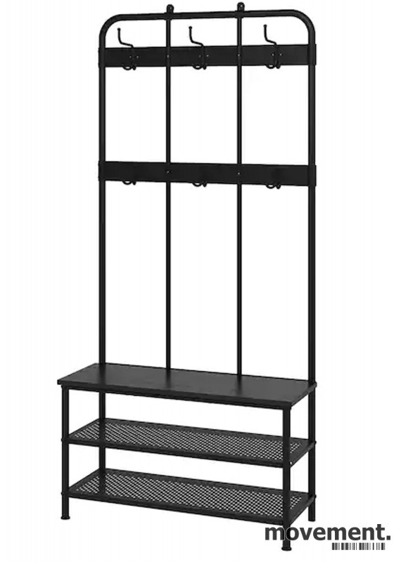 Solgt!IKEA Pinnig kleshenger med benk /