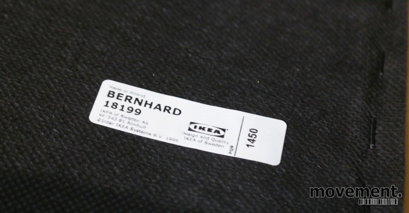 Solgt!IKEA Bernhard barstol i gult skinn - 4 / 4