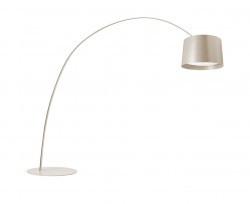 Foscarini Twiggy stålampe i beige/offwhite, høyde ca 210cm, pent brukt
