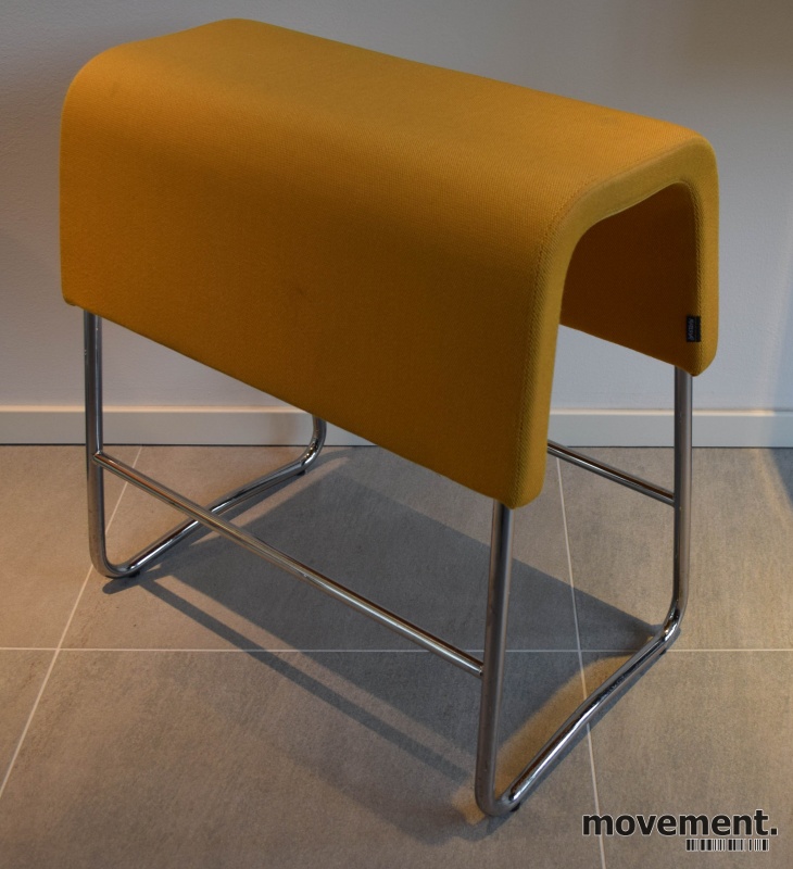 Materia Plint barpall barkrakk igulorange stoff krom Materia Plint barkrakk, Høyde 63 cm