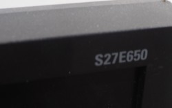 Flatskjerm til PC: Samsung 27toms, Syncmaster S27E650 LED, Full HD 1920x1080, VGA/DVI/DP, pent brukt